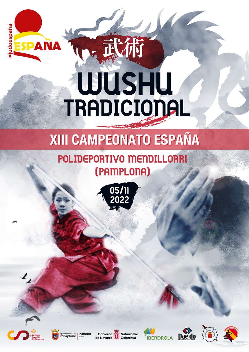 Gran acogida del XIII Campeonato de España de  Wu-Shu Tradicional en Pamplona 05-11-22. FOTOS.